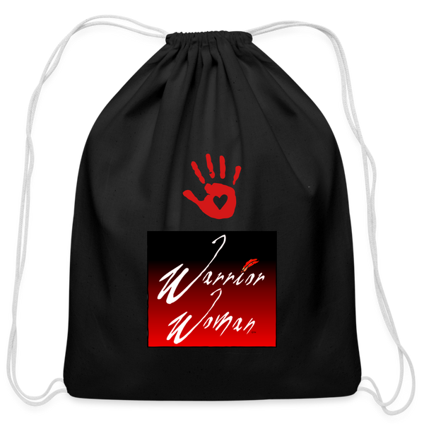 Bag - Warrior Woman Spirit with Drawstring - black