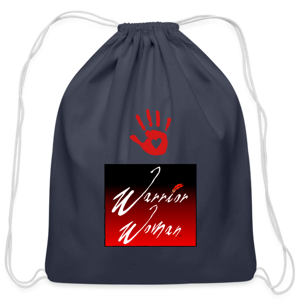 Bag - Warrior Woman Spirit with Drawstring - navy