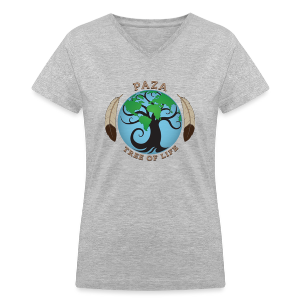 T-Shirt - PAZA Tree of Life (Women's) - gray