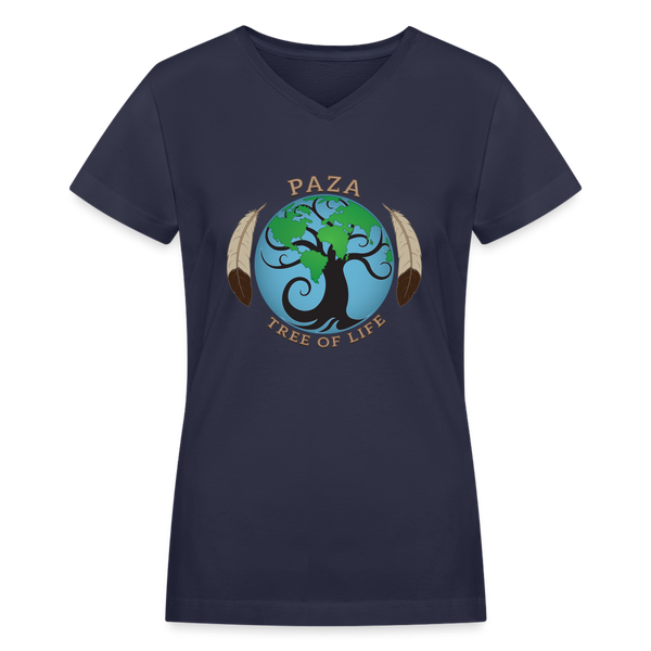 T-Shirt - PAZA Tree of Life (Women's) - navy