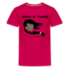 Youth T-shirt - The Grass Maiden, Sacajawea - dark pink