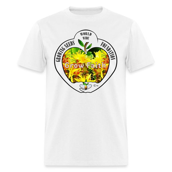 T-shirt - Growing Seeds Worldwide - Grow Faith (Unisex) - white