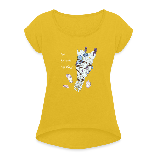 T-shirt - Go Smudge Yourself (Women's) - mustard yellow