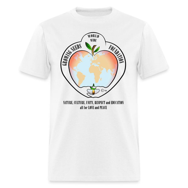 T-shirt - Growing Seeds Worldwide Logo (Unisex) - white