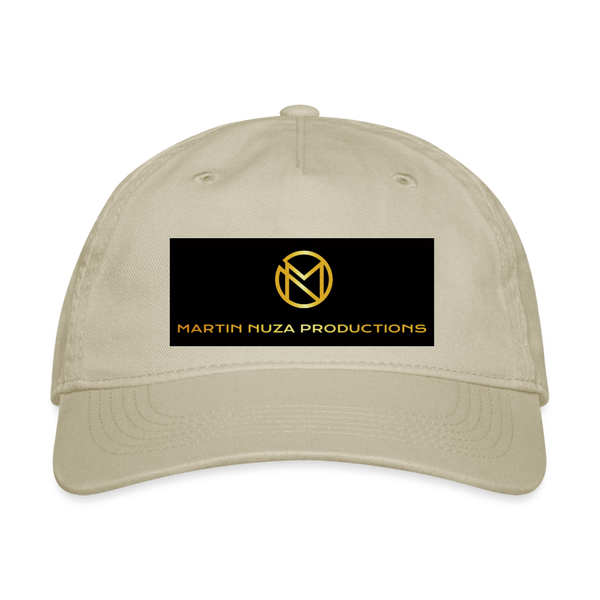 Hat - Organic - Martin Nuza Productions Logo - Printed - khaki