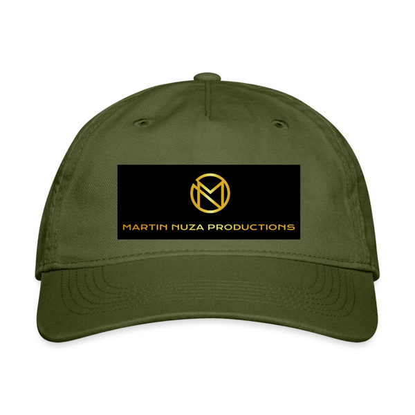 Hat - Organic - Martin Nuza Productions Logo - Printed - olive green