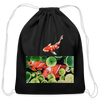 Bag - Tropical Fish by Fitz (Drawstring) - black