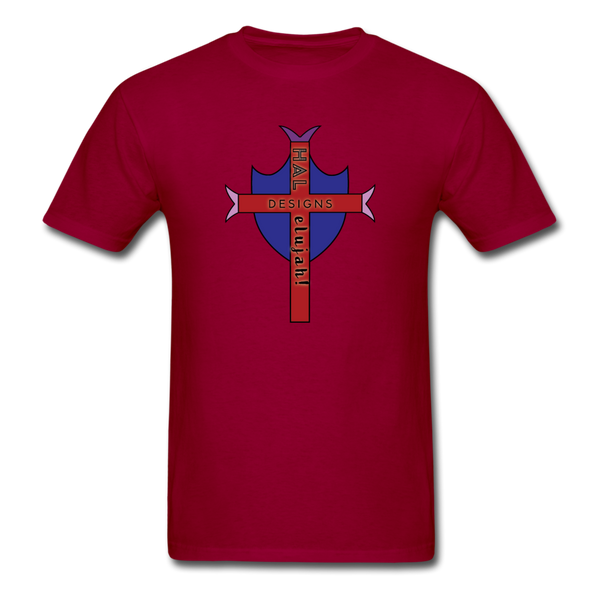 T-shirt - HALelujah! Designs Logo (Unisex) - dark red