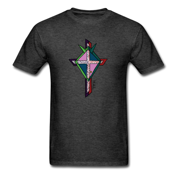T-shirt - HALelujah! Designs - Cross of Love (Unisex) - heather black