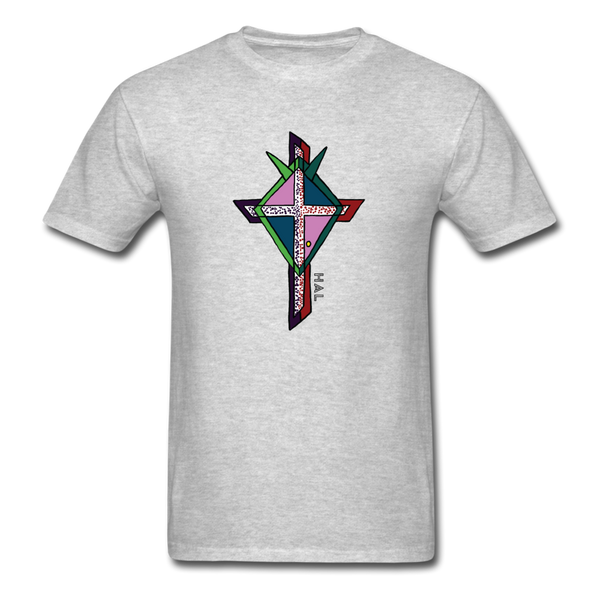 T-shirt - HALelujah! Designs - Cross of Love (Unisex) - heather gray