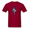T-shirt - HALelujah! Designs - Cross of Love (Unisex) - dark red