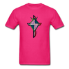 T-shirt - HALelujah! Designs - Cross of Love (Unisex) - fuchsia