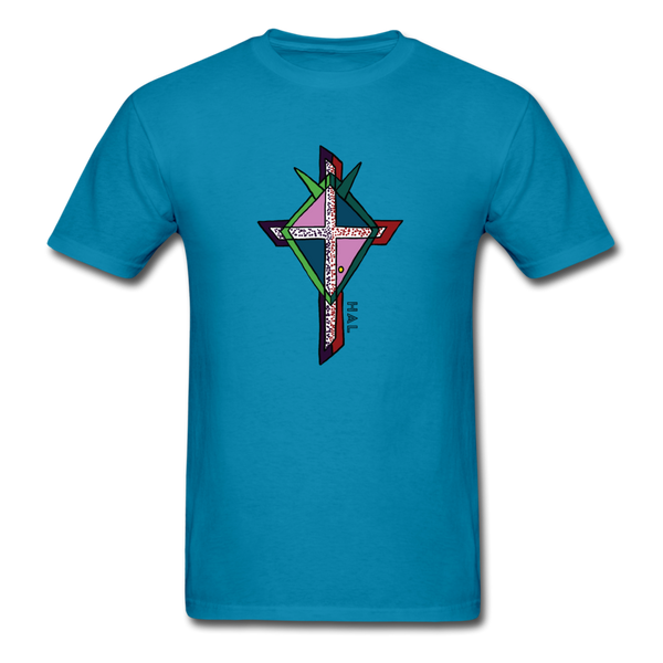 T-shirt - HALelujah! Designs - Cross of Love (Unisex) - turquoise