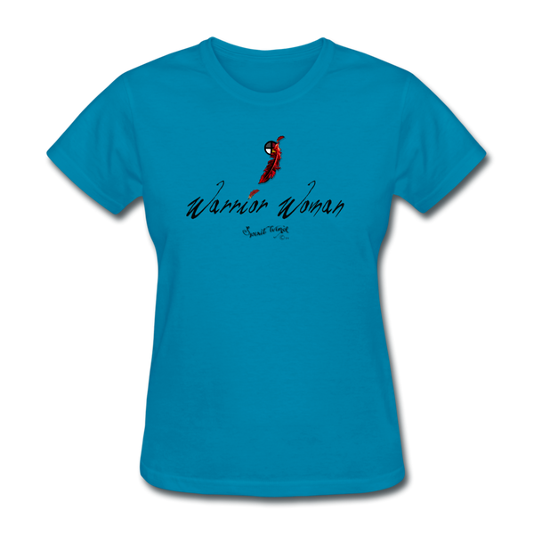 T-shirt - Warrior Woman Spirit Logo (Women's) - turquoise