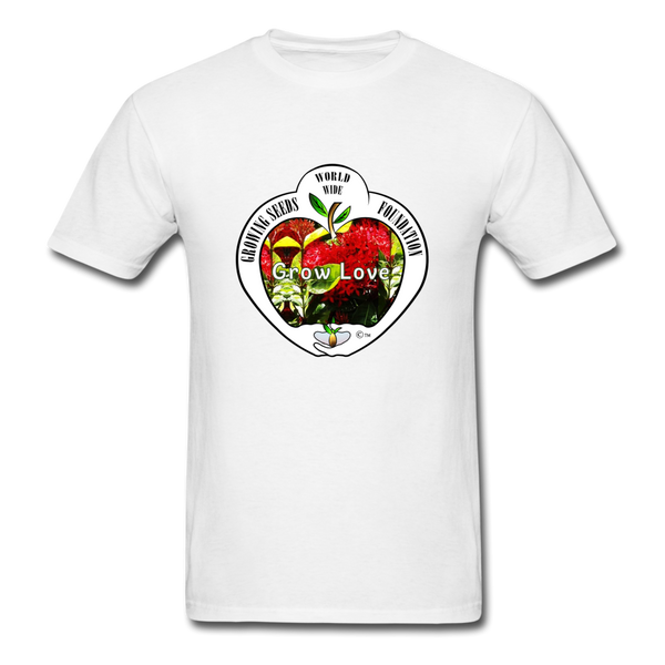 T-shirt - Growing Seeds Worldwide - Grow Love (Unisex) - white