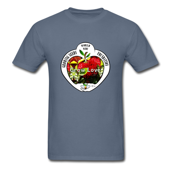 T-shirt - Growing Seeds Worldwide - Grow Love (Unisex) - denim