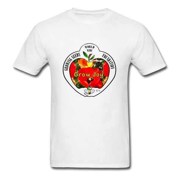 T-shirt - Growing Seeds Worldwide - Grow Joy (Unisex) - white