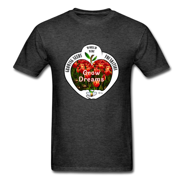 T-shirt - Growing Seeds Worldwide - Grow Dreams (Unisex) - heather black