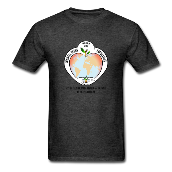 T-shirt - Growing Seeds Worldwide Logo (Unisex) - heather black