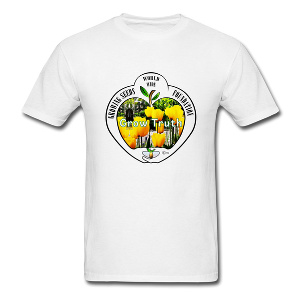 T-shirt - Growing Seeds Worldwide - Grow Truth (Unisex) - white