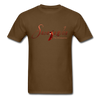 T-Shirt - Sacajawea, The Windcatcher Logo - Red Logo - brown