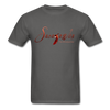 T-Shirt - Sacajawea, The Windcatcher Logo - Red Logo - charcoal