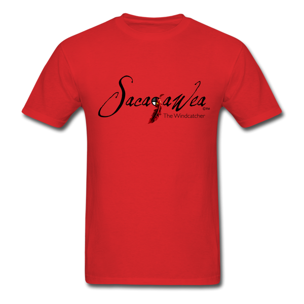 T-Shirt - Sacajawea The Windcatcher Logo - Black Logo - red