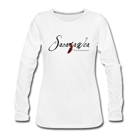 T-Shirt - Sacajawea, The Windcatcher Black Logo (Women's Long Sleeve)