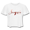 T-shirt - Sacajawea The Windcatcher Logo -  Cropped Tee - white
