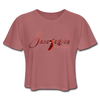 T-shirt - Sacajawea, The Windcatcher Red Logo -  Cropped Tee