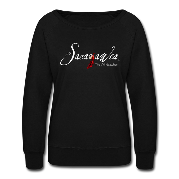 Sweatshirt - Sacajawea, The Windcatcher White Logo - black