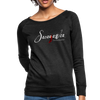 Sweatshirt - Sacajawea, The Windcatcher White Logo - heather black