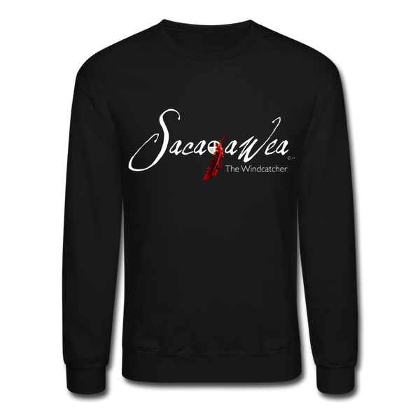 Sweatshirt - Sacajawea, The Windcatcher White Logo (Unisex) - black