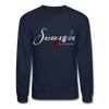 Sweatshirt - Sacajawea, The Windcatcher White Logo (Unisex) - navy