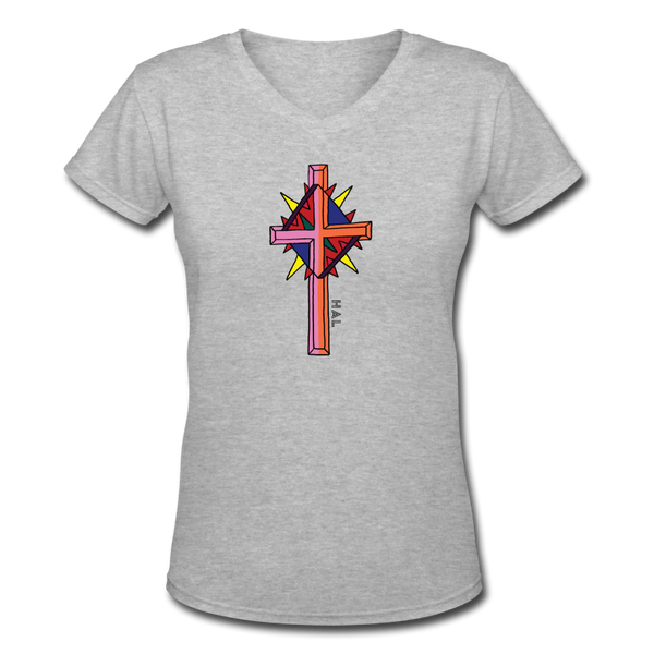 T-shirt - HALelujah! Designs - This Little Light (Women's) - gray