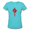 T-shirt - HALelujah! Designs - This Little Light (Women's) - aqua