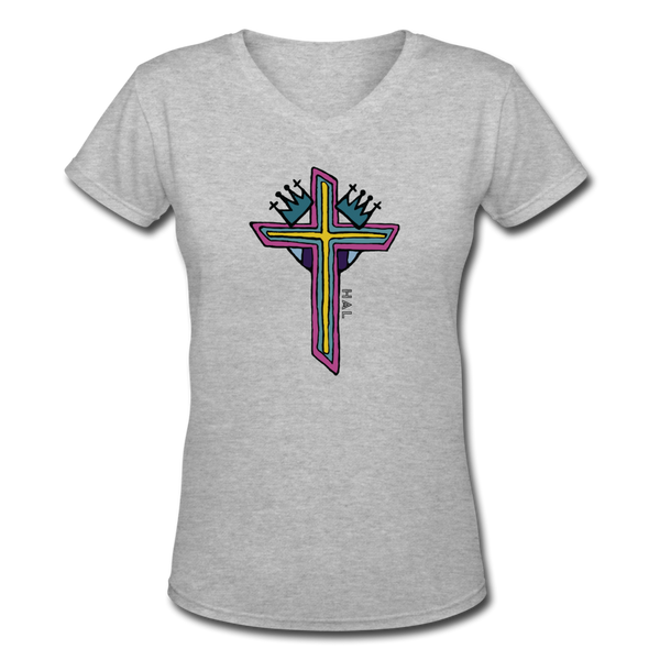T-shirt - HALelujah! Designs - King of Kings (Women's) - gray