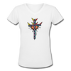 T-shirt - HALelujah! Designs - Power of the Cross (Women's) - white