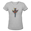 T-shirt - HALelujah! Designs - Power of the Cross (Women's) - gray