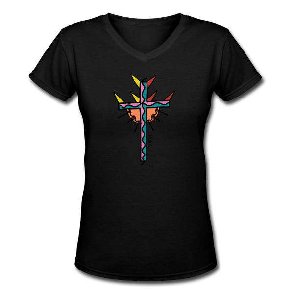 T-shirt - HALelujah! Designs - Power of the Cross (Women's) - black