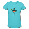 T-shirt - HALelujah! Designs - Power of the Cross (Women's) - aqua