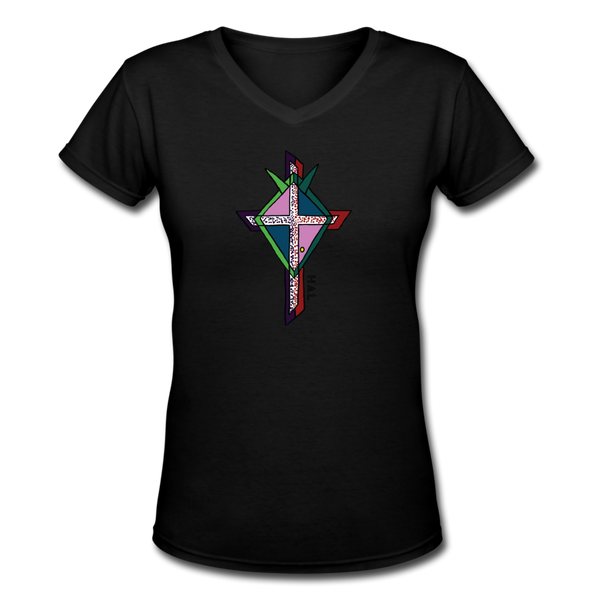 T-shirt - HALelujah! Designs - Cross of Love (Women's) - black