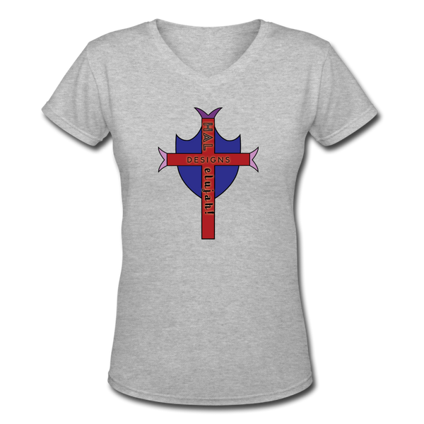 T-shirt - HALelujah! Designs Logo (Women's) - gray