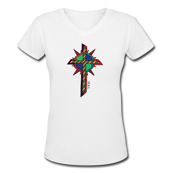 T-shirt - HALelujah! Designs - Star of David (Women's) - white