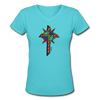 T-shirt - HALelujah! Designs - Star of David (Women's) - aqua