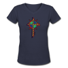 T-shirt - HALelujah! Designs - Star of David (Women's) - navy