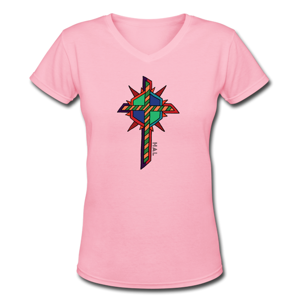T-shirt - HALelujah! Designs - Star of David (Women's) - pink