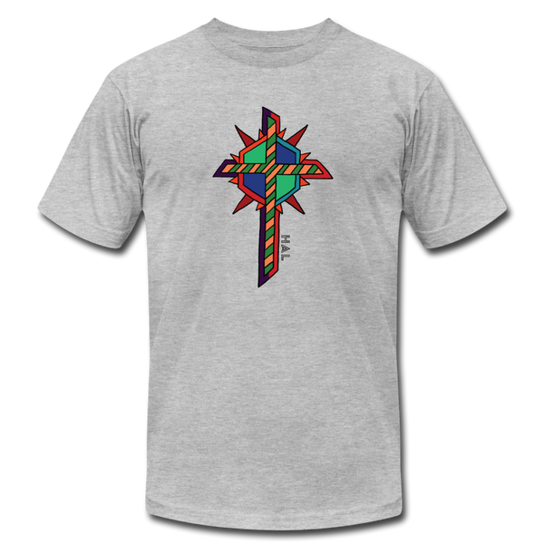 T-shirt - HALelujah! Designs - Star of David (Unisex) - heather gray