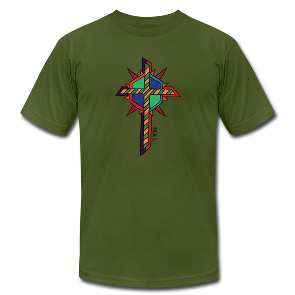 T-shirt - HALelujah! Designs - Star of David (Unisex) - olive