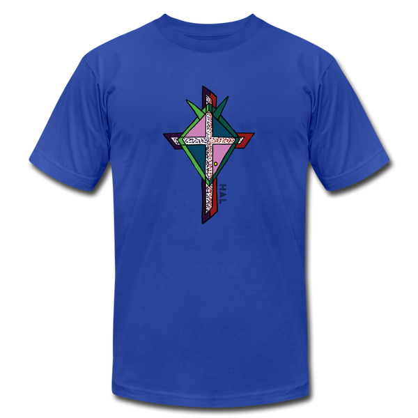 T-shirt - HALelujah! Designs - Cross of Love (Unisex) - royal blue